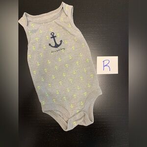 ⭐️2/$5.00⭐️ Joe Fresh 6-12m Anchor Print Tank Onsie